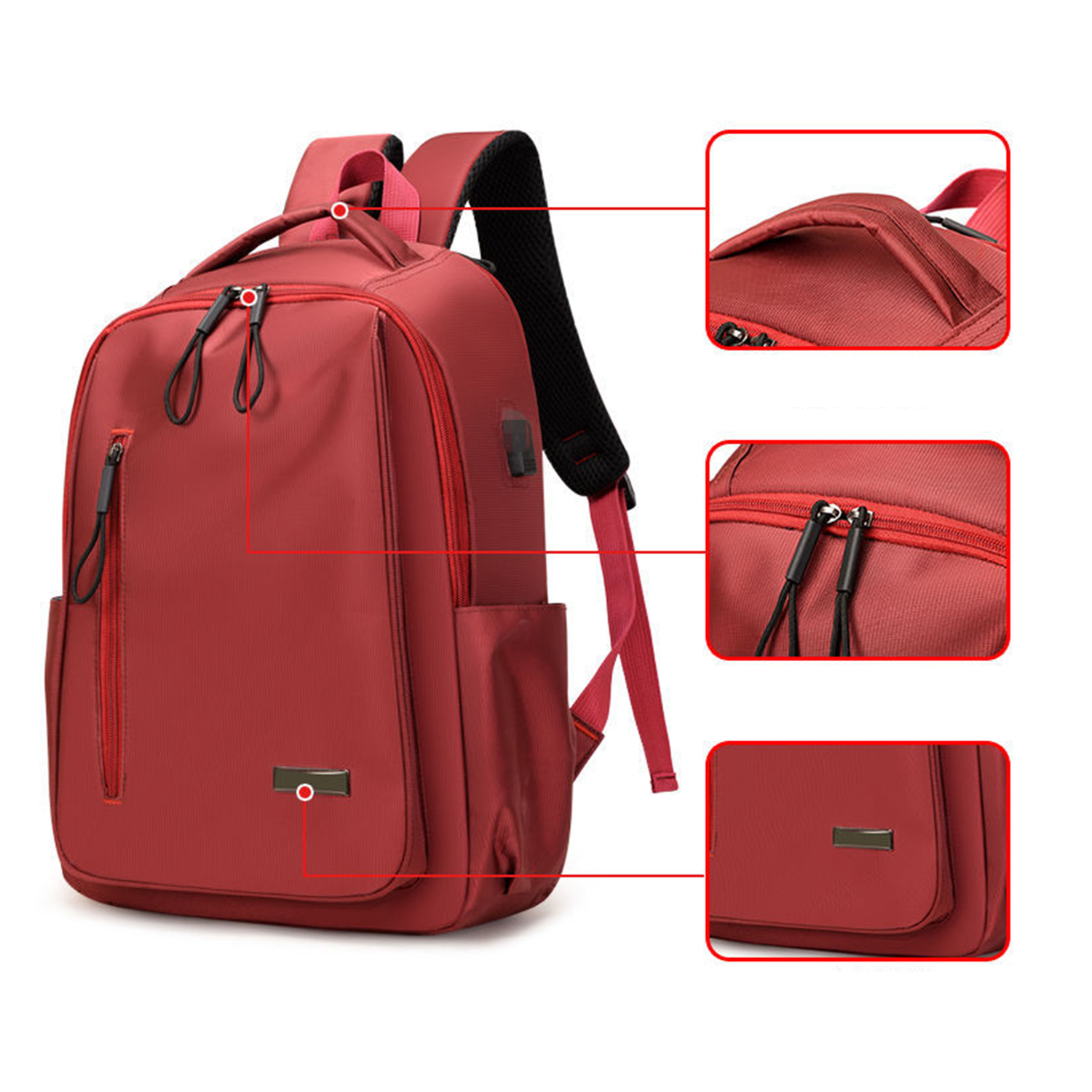 Polyester Travel Laptop Backpack 9