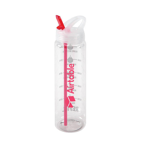 Water Bottle with Flip Up Spout & Hydration Mark  - 32 Oz. 6
