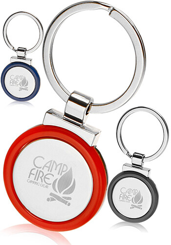Color Accent Metal Keychains
