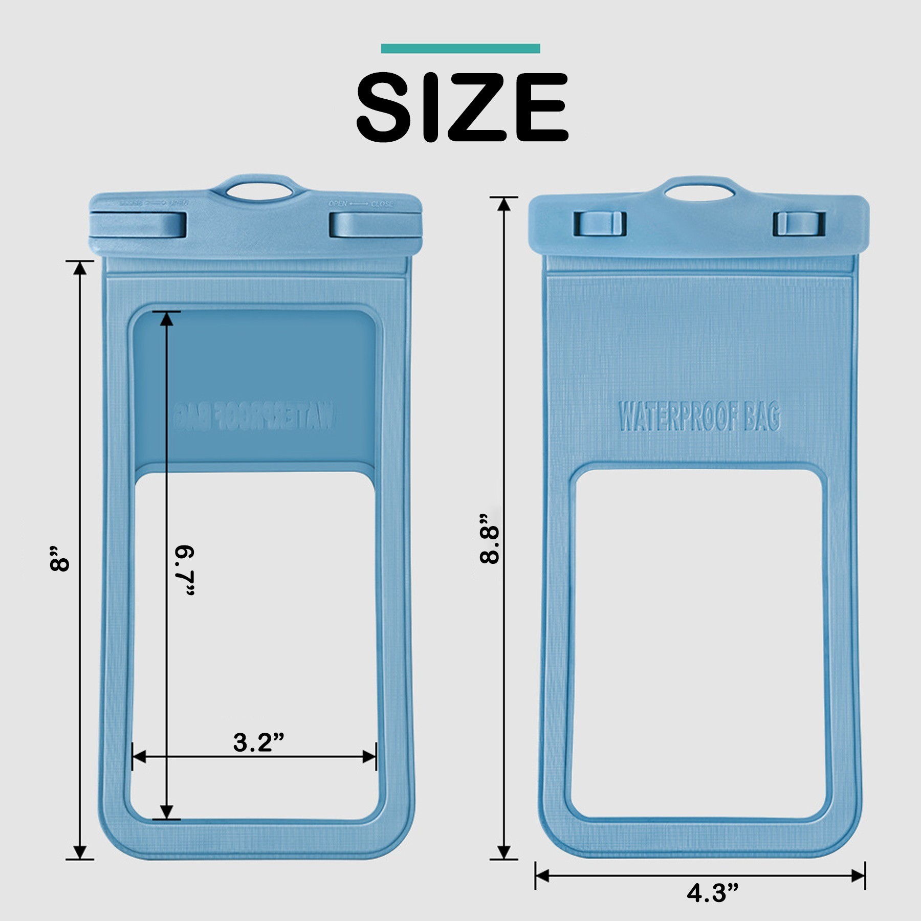 Universal Waterproof Phone Case Cell Phone Dry Bag 3
