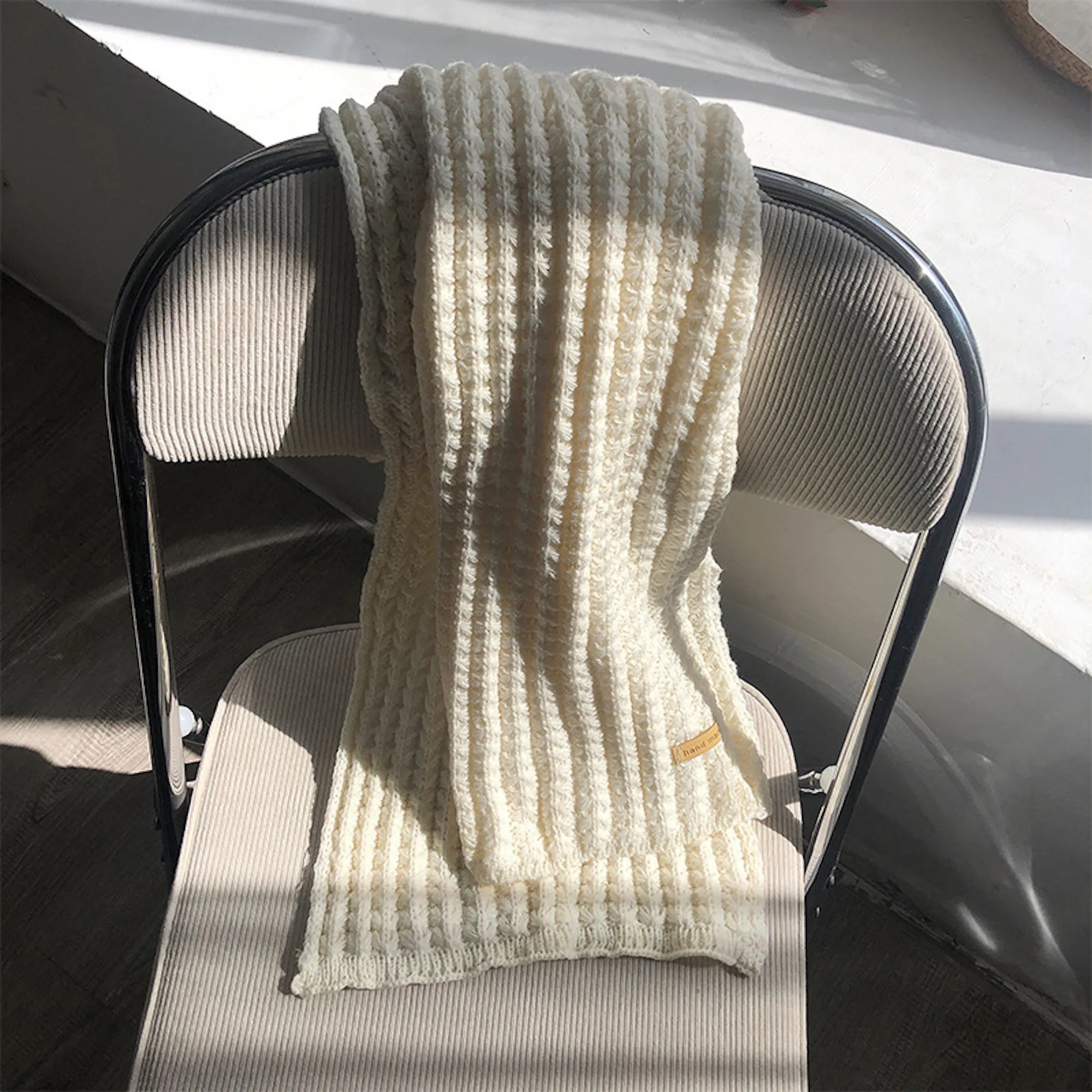 MOQ50 Thick Knit Unisex Scarf 10