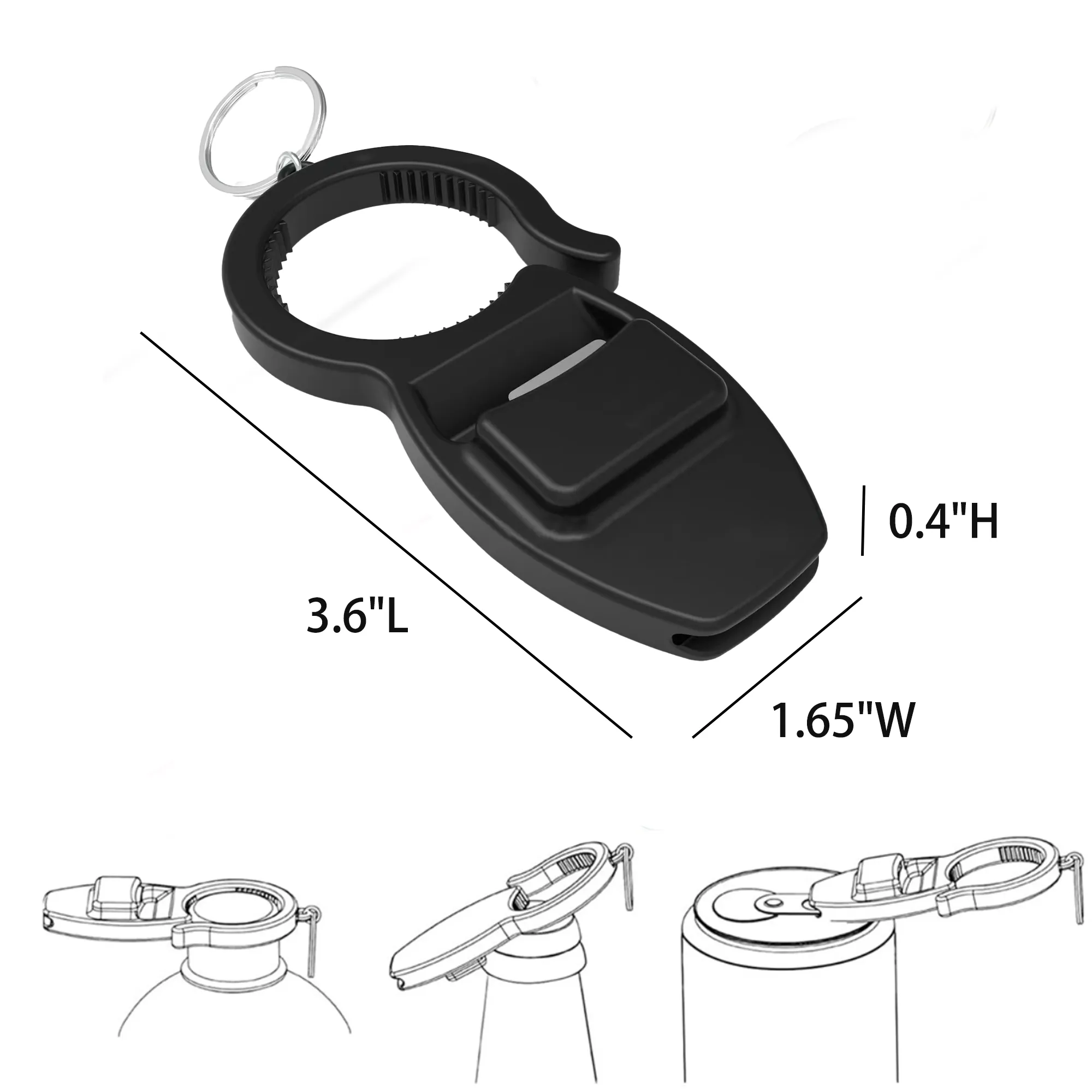Bottle Opener Keychain Abs Material 2