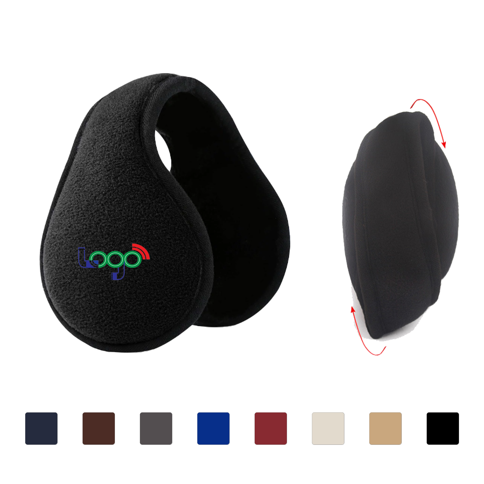 Behind-the-Head Foldable Ear Warmers for Cold Weather 2