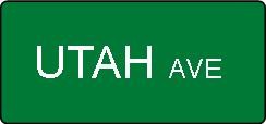 18" x 6" Custom Street Signs with reflective vinyl lettering on one side. 2