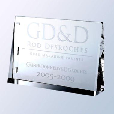 Optical Crystal Horizontal Rectangle Award - Small 1