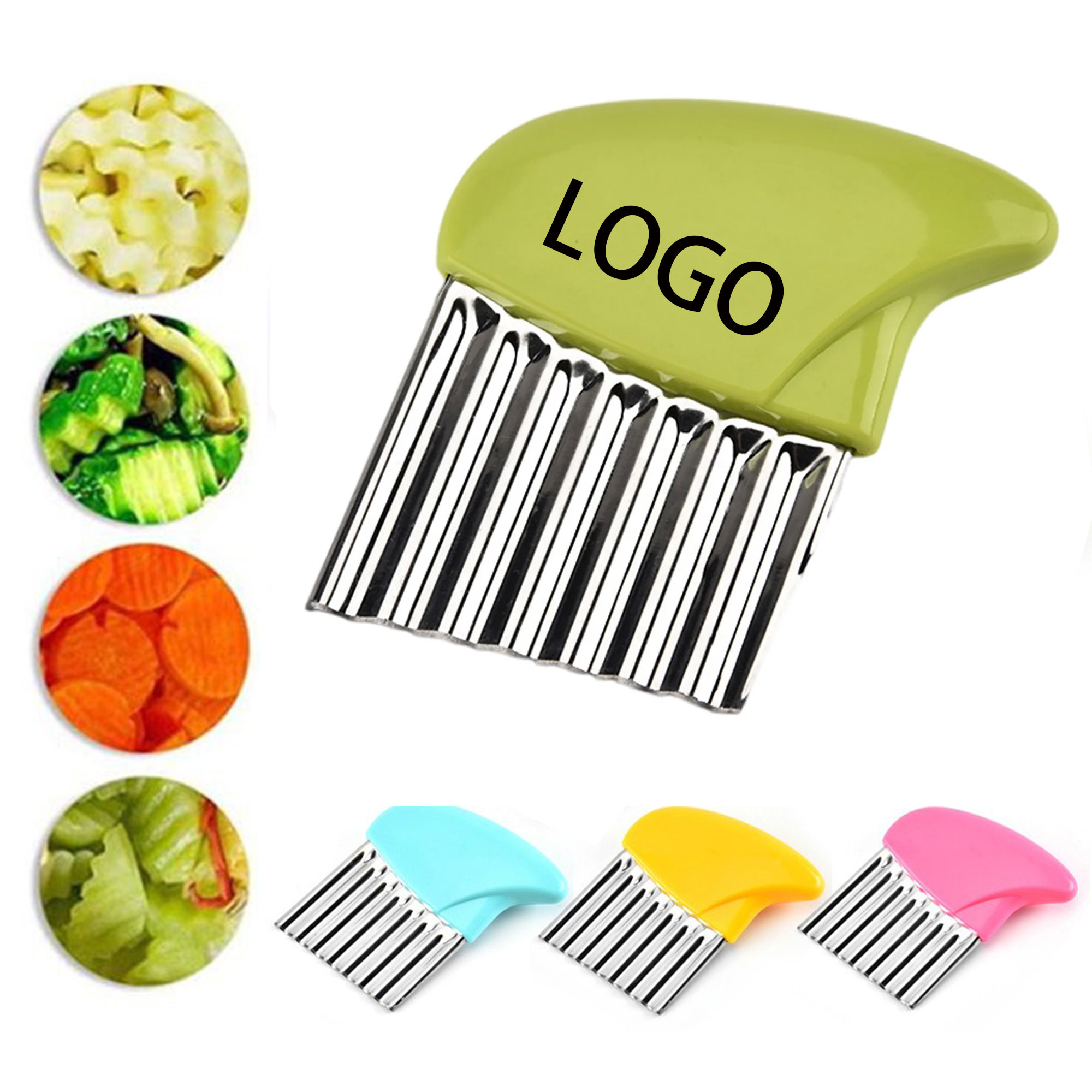 Crinkle Cutter Stainless Steel Potato Knife 3