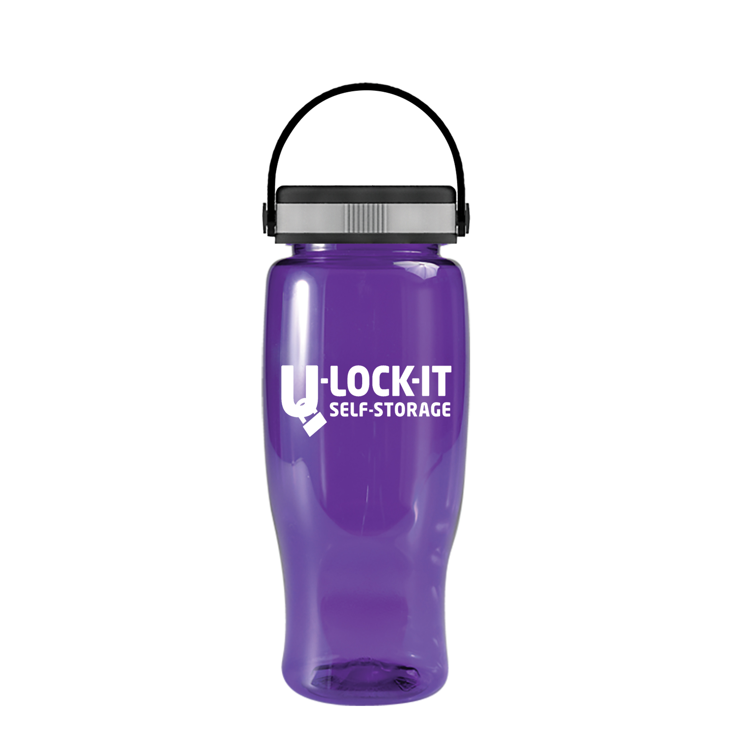 Poly-pure - 27 oz. Transparent Bottle with EZ Grip 8