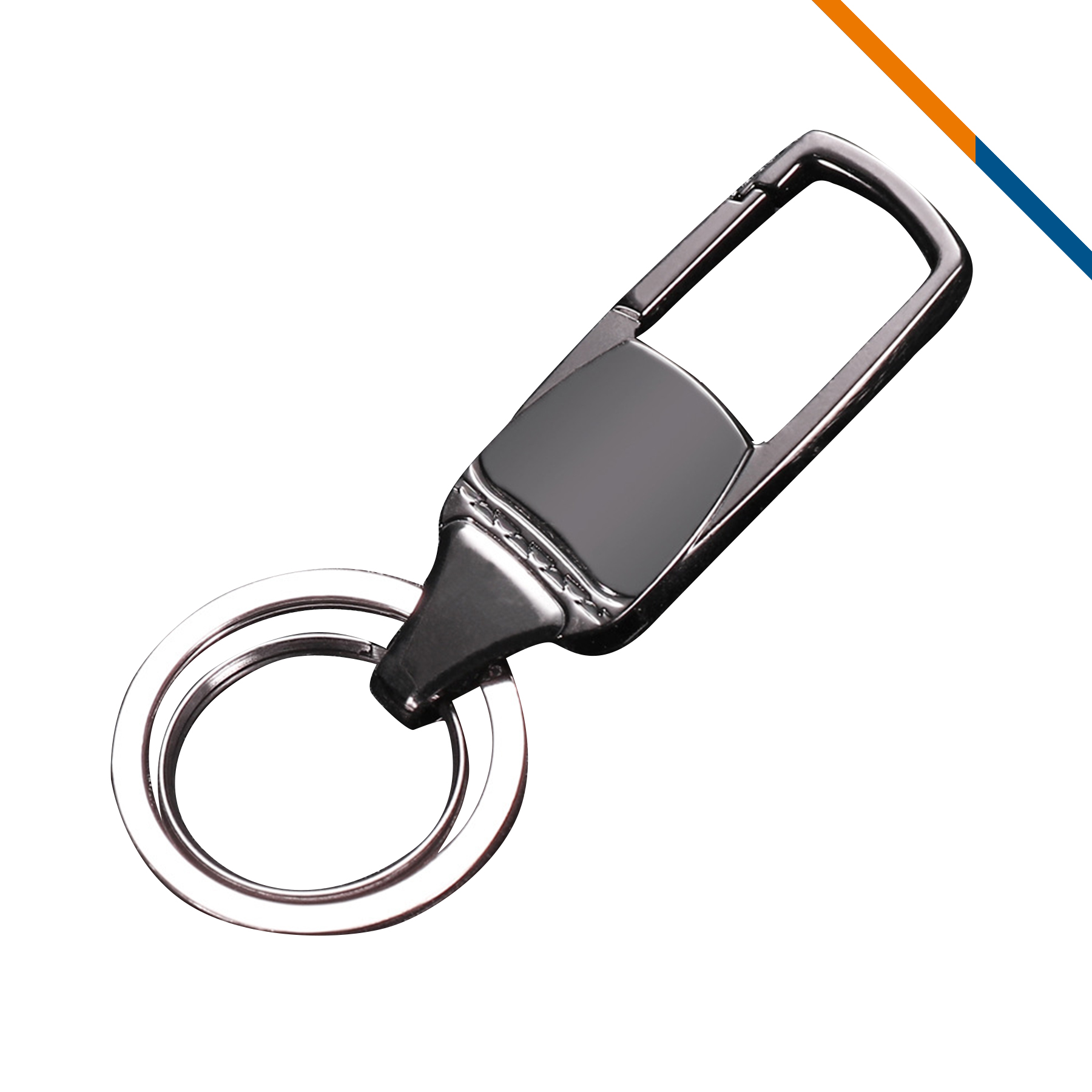 Finel Dual Ring Metal Keychain 3