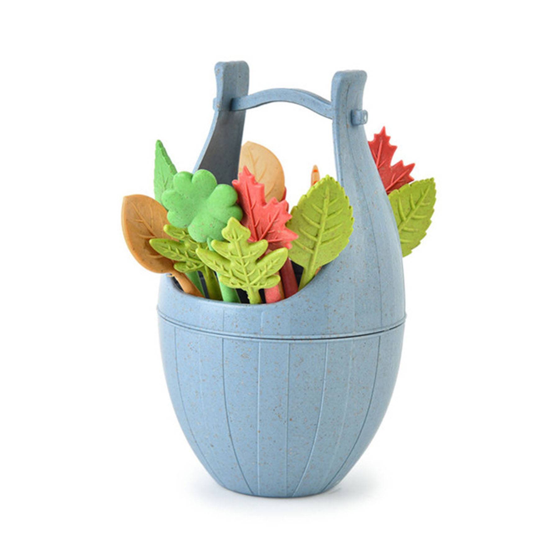 Mini Bucket Fruit Fork Set 5