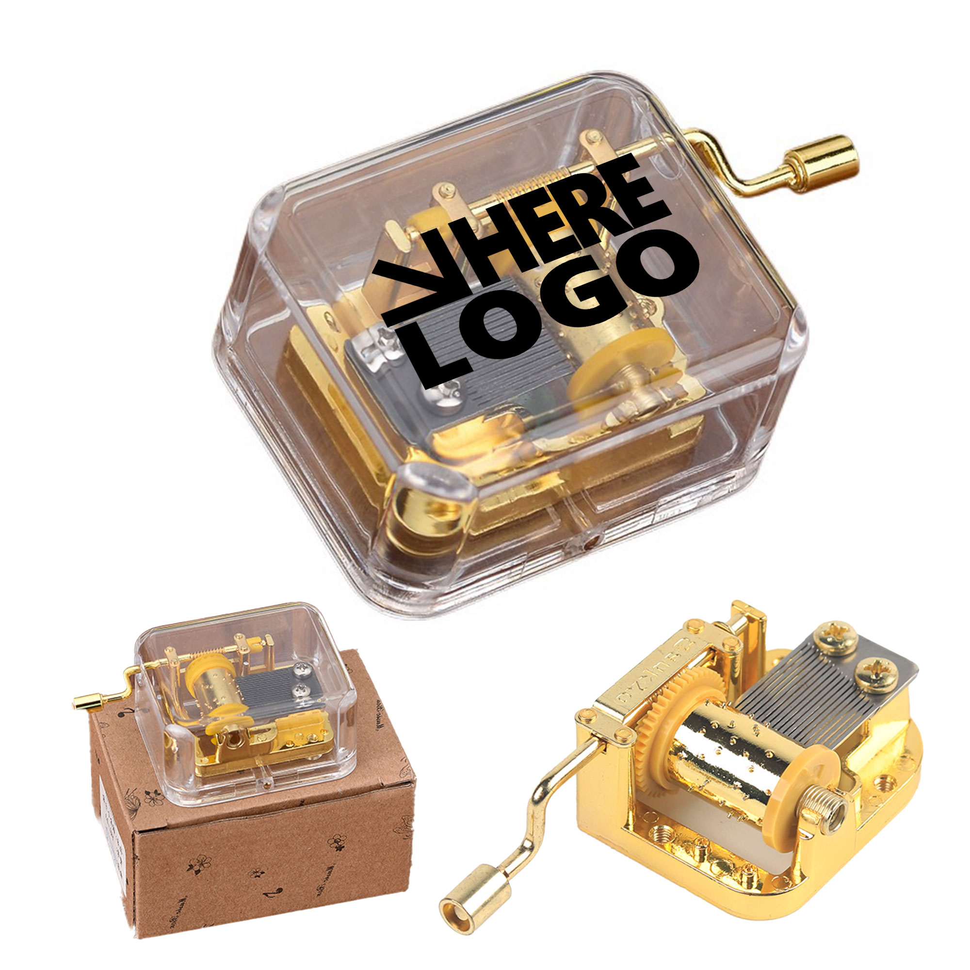 MOQ 10 Hand Crank Music Box 2