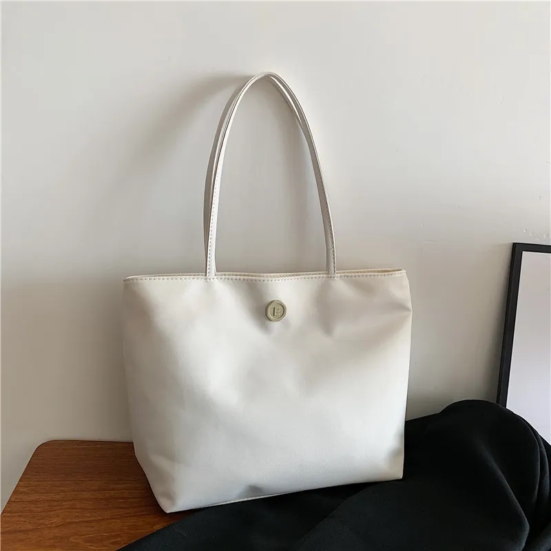 Versatile Nylon Oxford Shoulder Tote Bag 6