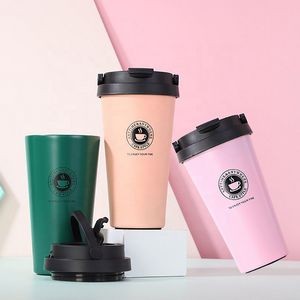 500Ml Double Stainless Steel Coffee Mug 2