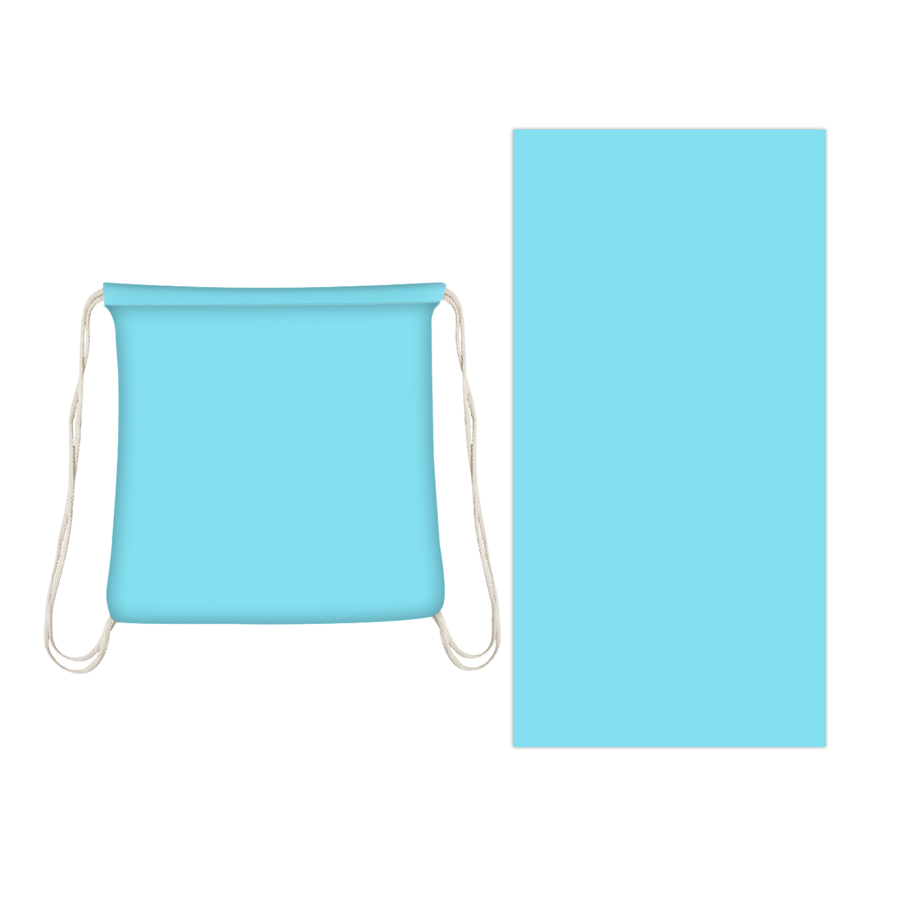 2-In-1 230gsm Dye-Sublimation Beach Towel With Packing Bag 9