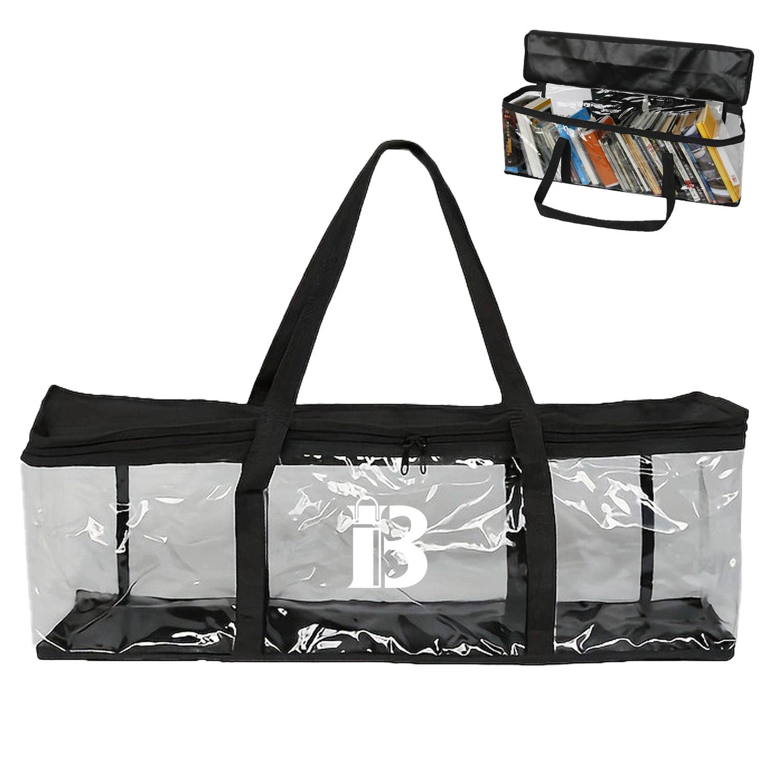 PVC Transparent Large Capacity Book Carrying Tote Bag 10