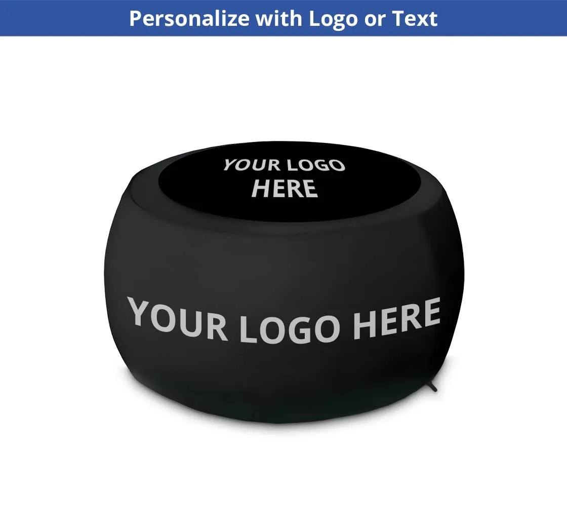 Custom Inflatable Ottoman (27" x 27" x 17") 3