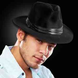 Black Felt Fedoras