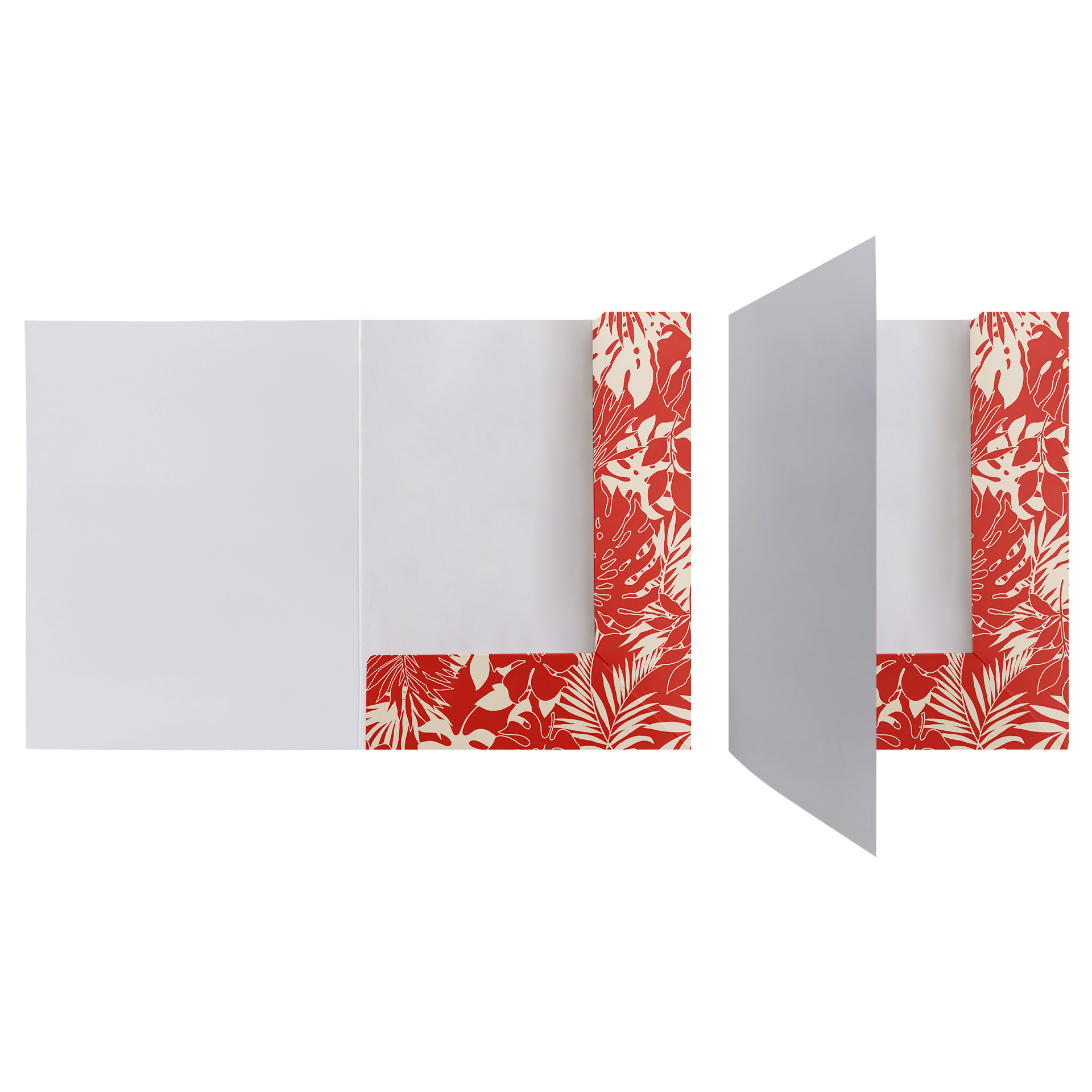 250gsm White Paper Card Folder With UV Gloss For A4 Paper 5