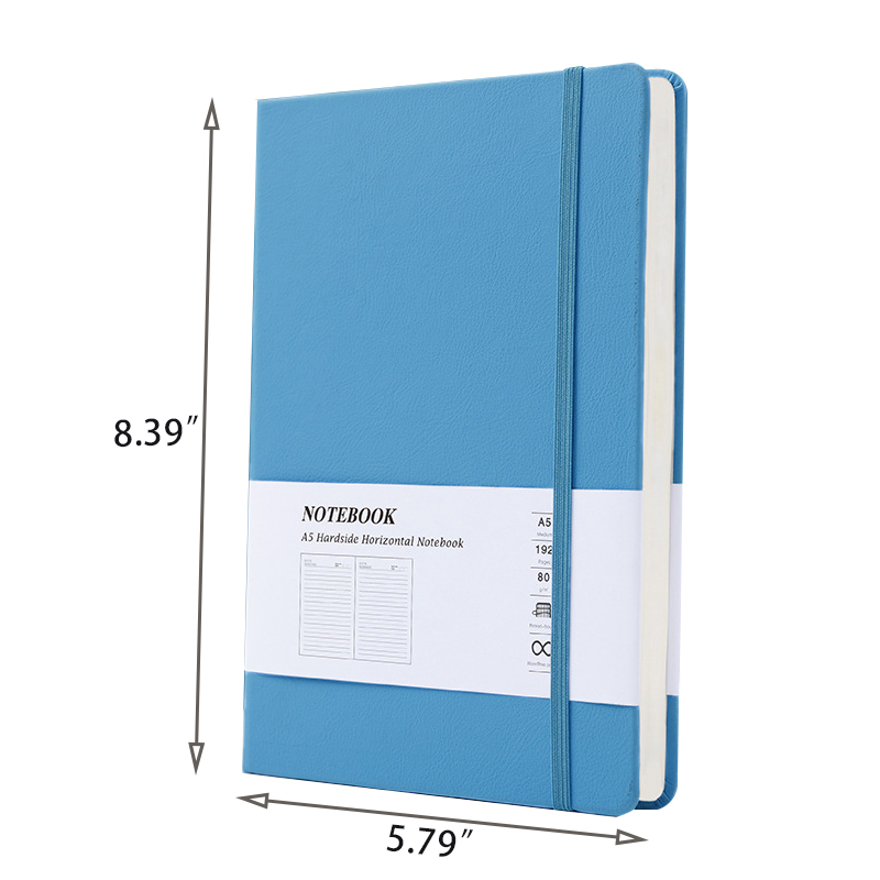 A notebook with a hard shell and straps 3