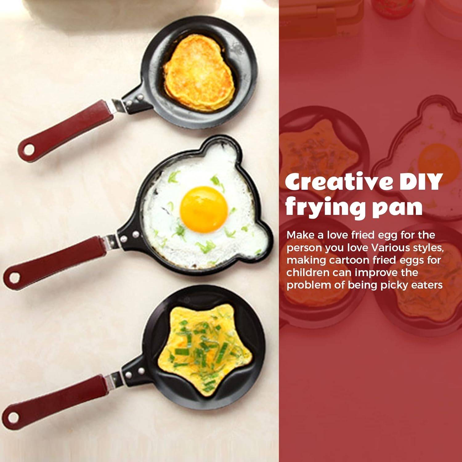 Heart Shaped DlY Mini Egg Fry Pan 4