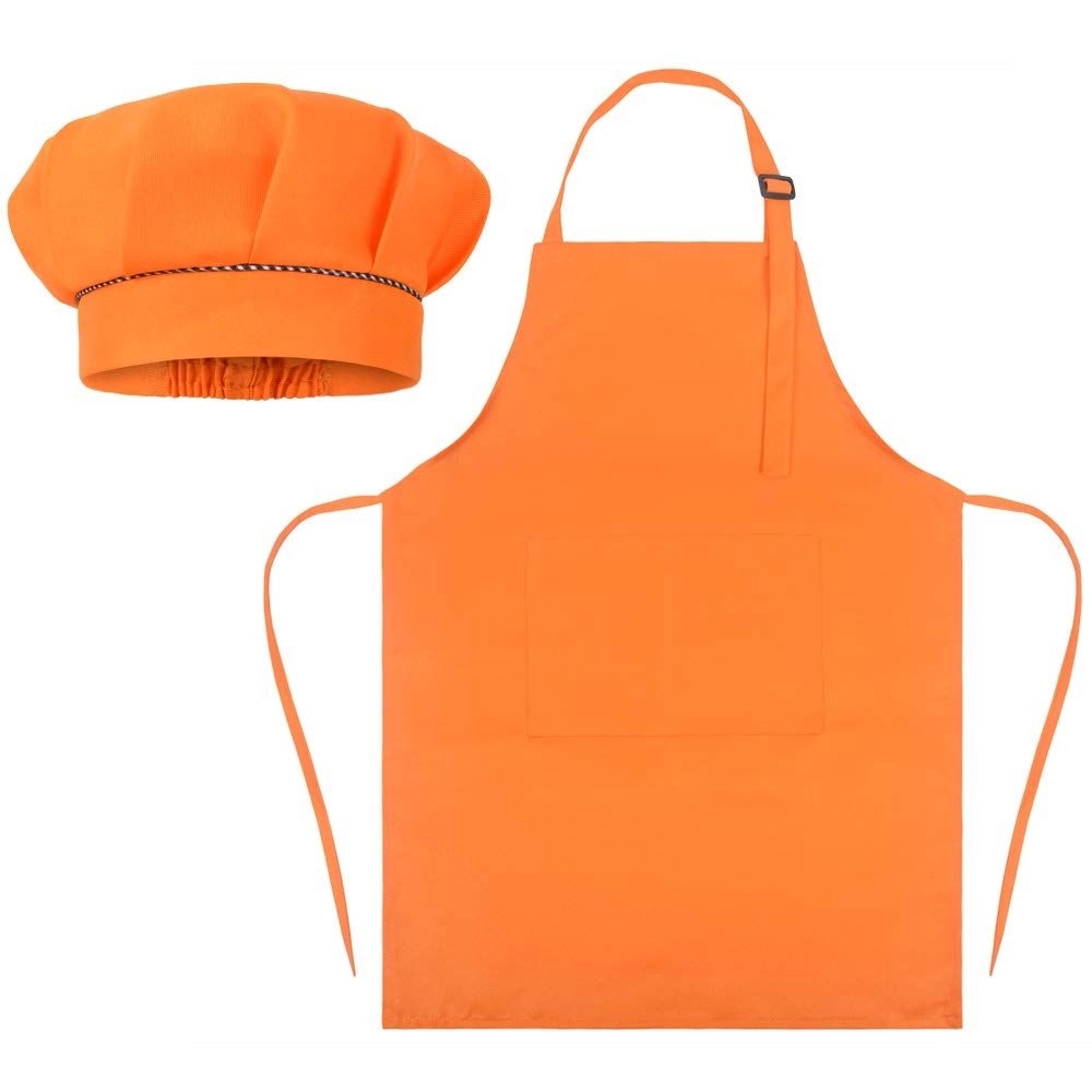 Kids Aprons Chef Hats Set 21