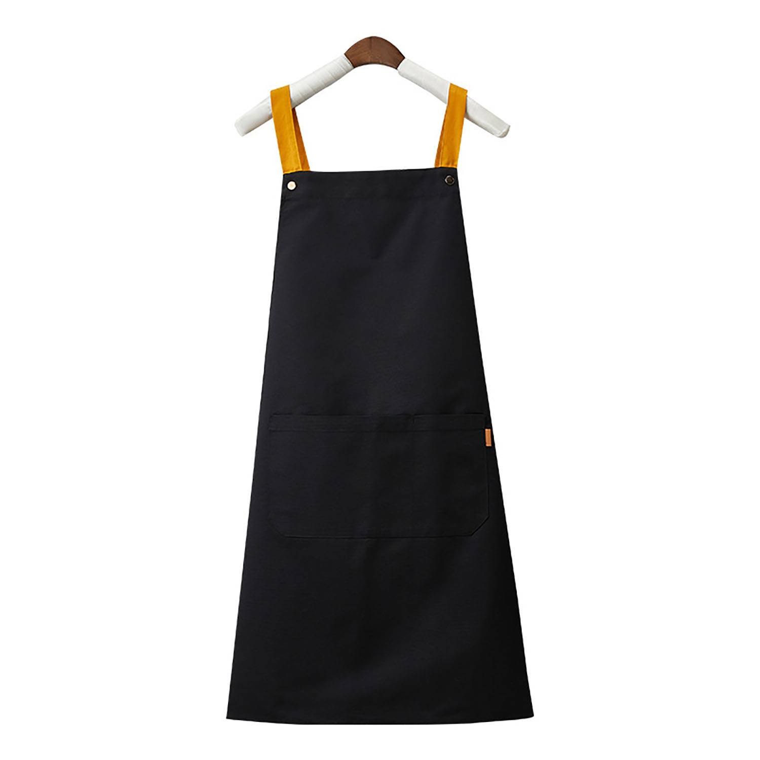 Canvas Kitchen Apron Waterproof And Oil-proof Double Strap 2
