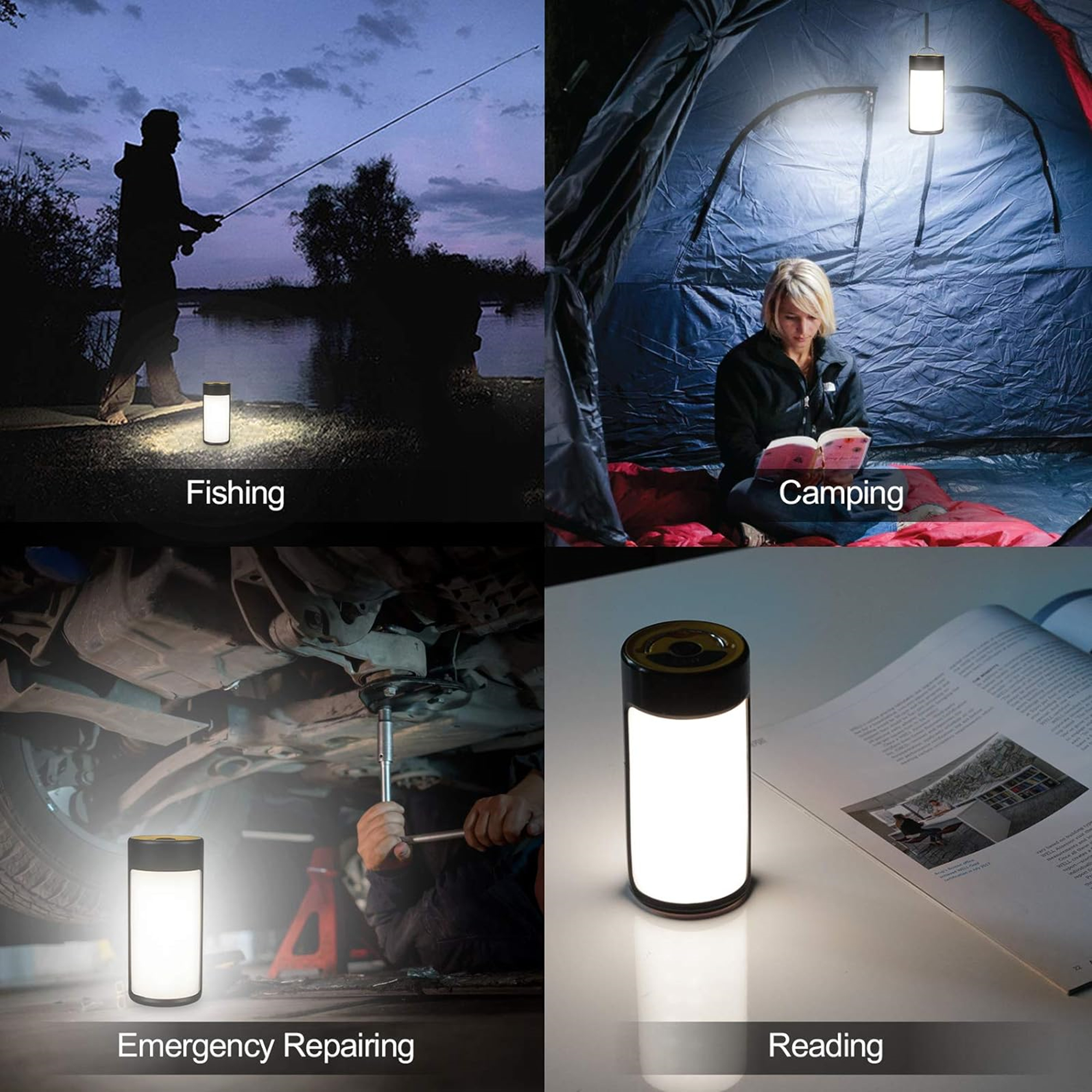 Rechargeable LED Camping Lantern Lights With Hook, custom sports ball with logo imprint 5
