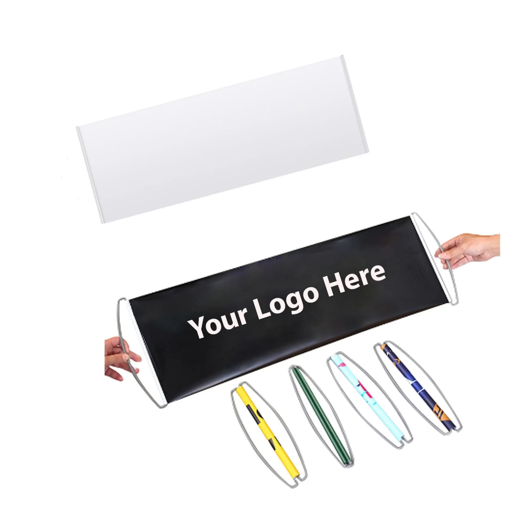 Custom Retractable Hand Held Scrolling Banner 2