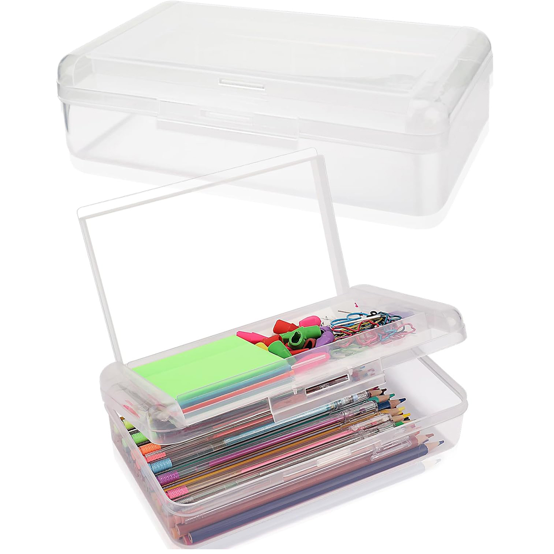 Large Capacity Double Layer Pencil Case 2