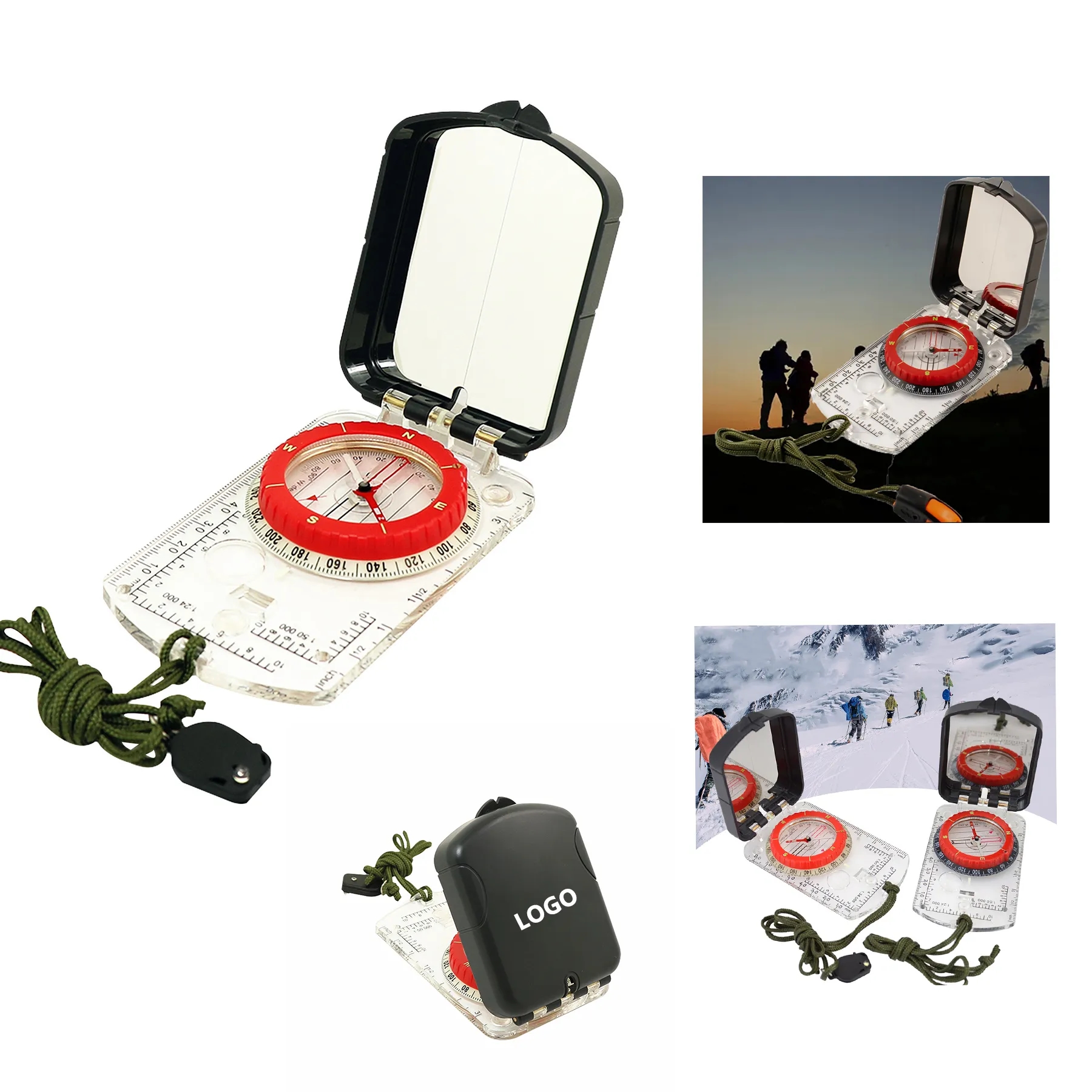 Outdoors Longer Sighting Compass wih Mirror 3