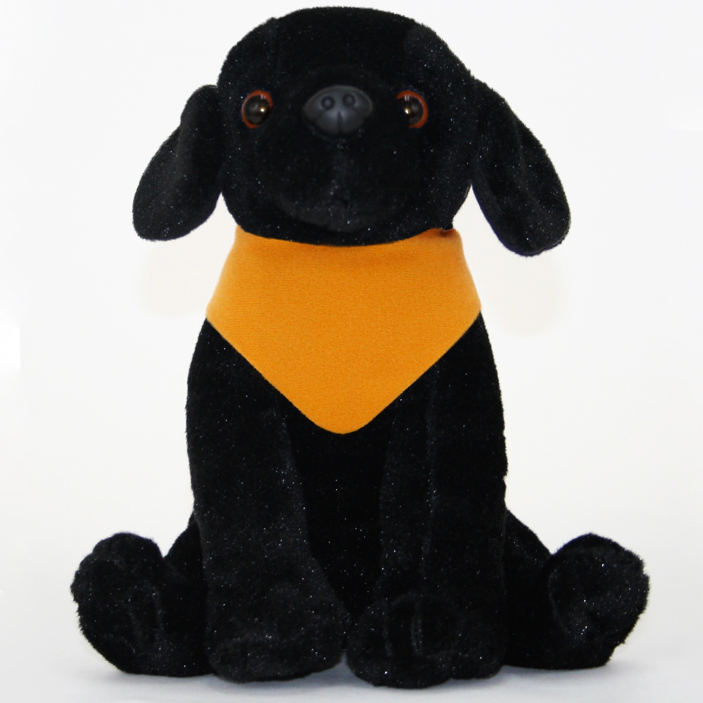 8" Medium Sitting Dog - Black Lab 8