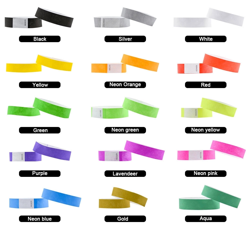 CUSTOM DISPOSABLE WATERPROOF WRISTBANDS 1