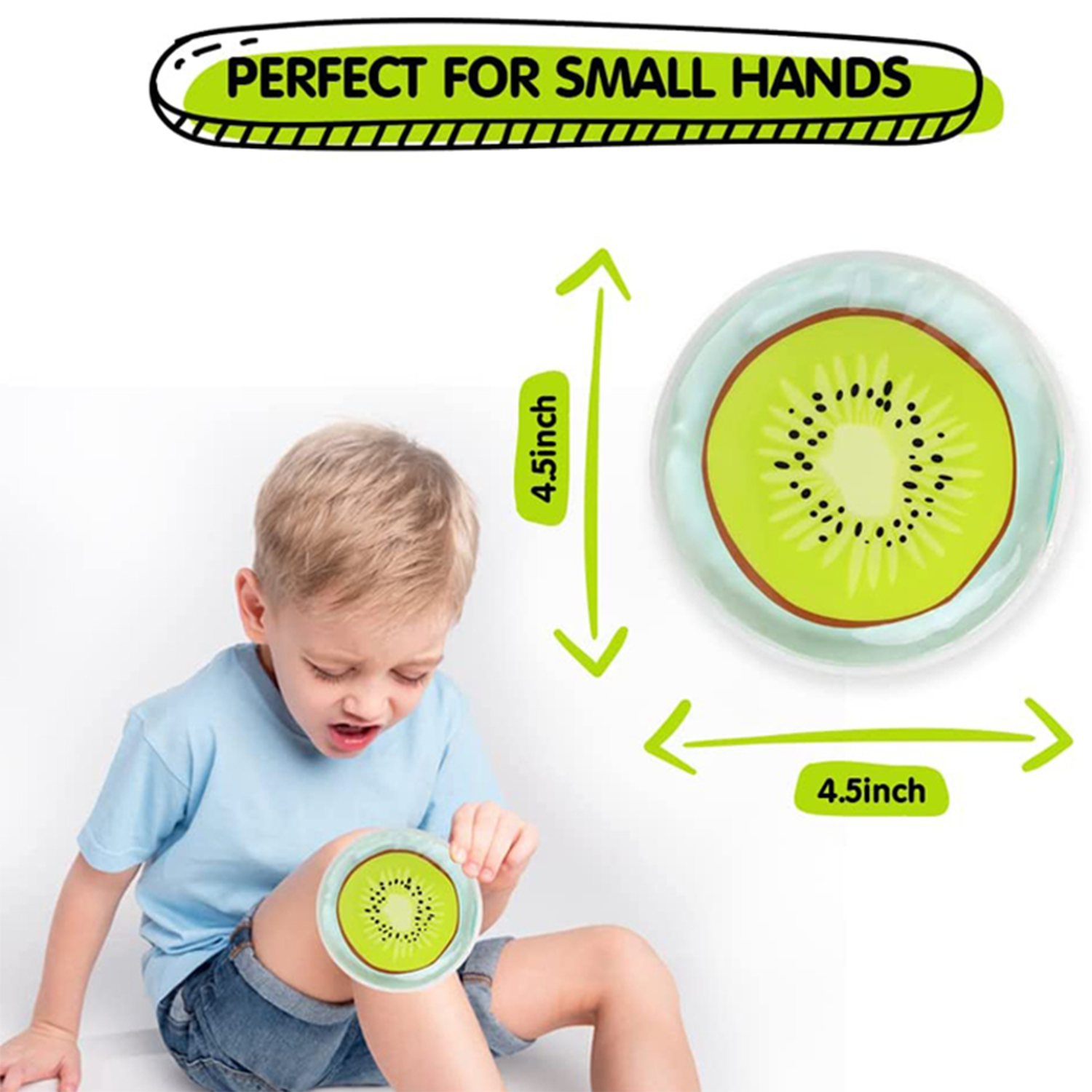 Kids' Reusable Fruit Ice Pack - Hot & Cold for Pain Relief 5