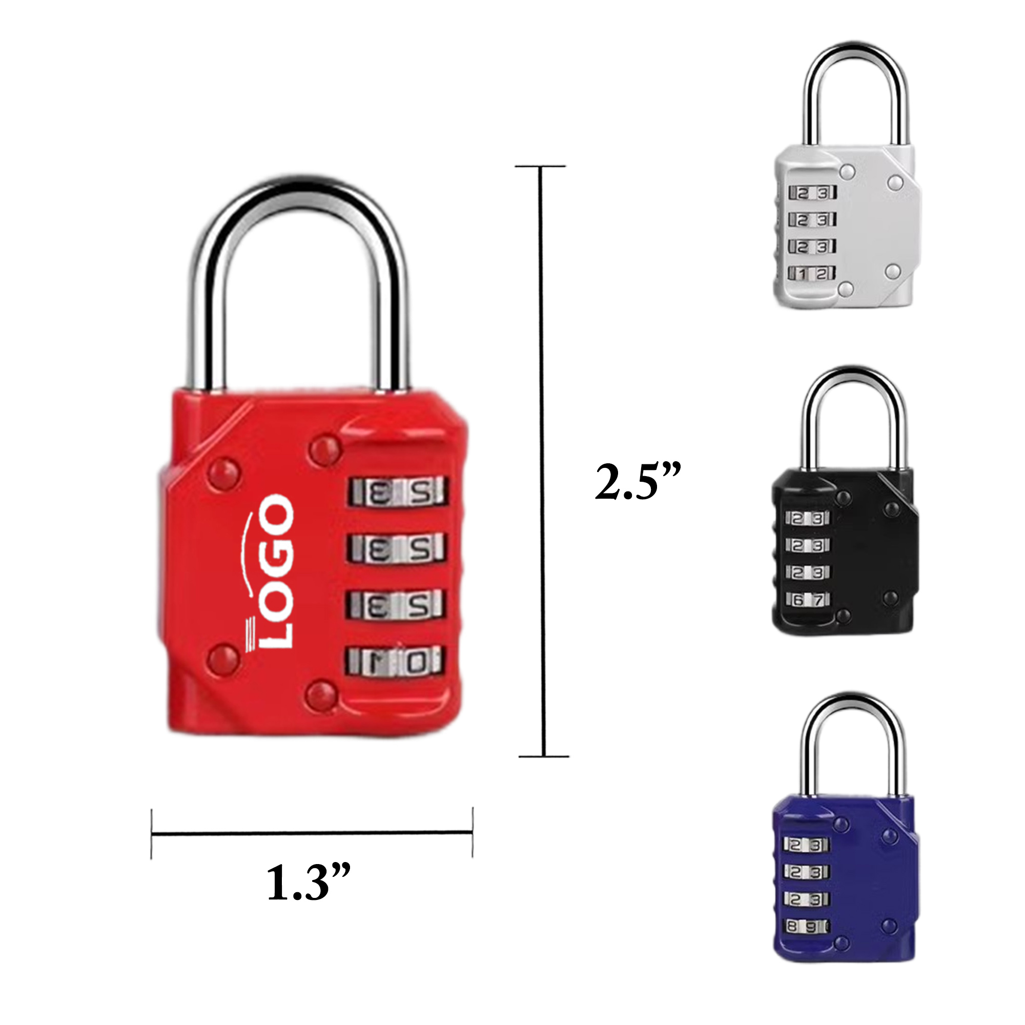 Metal Combination Lock 4-Digit Luggage Security 2