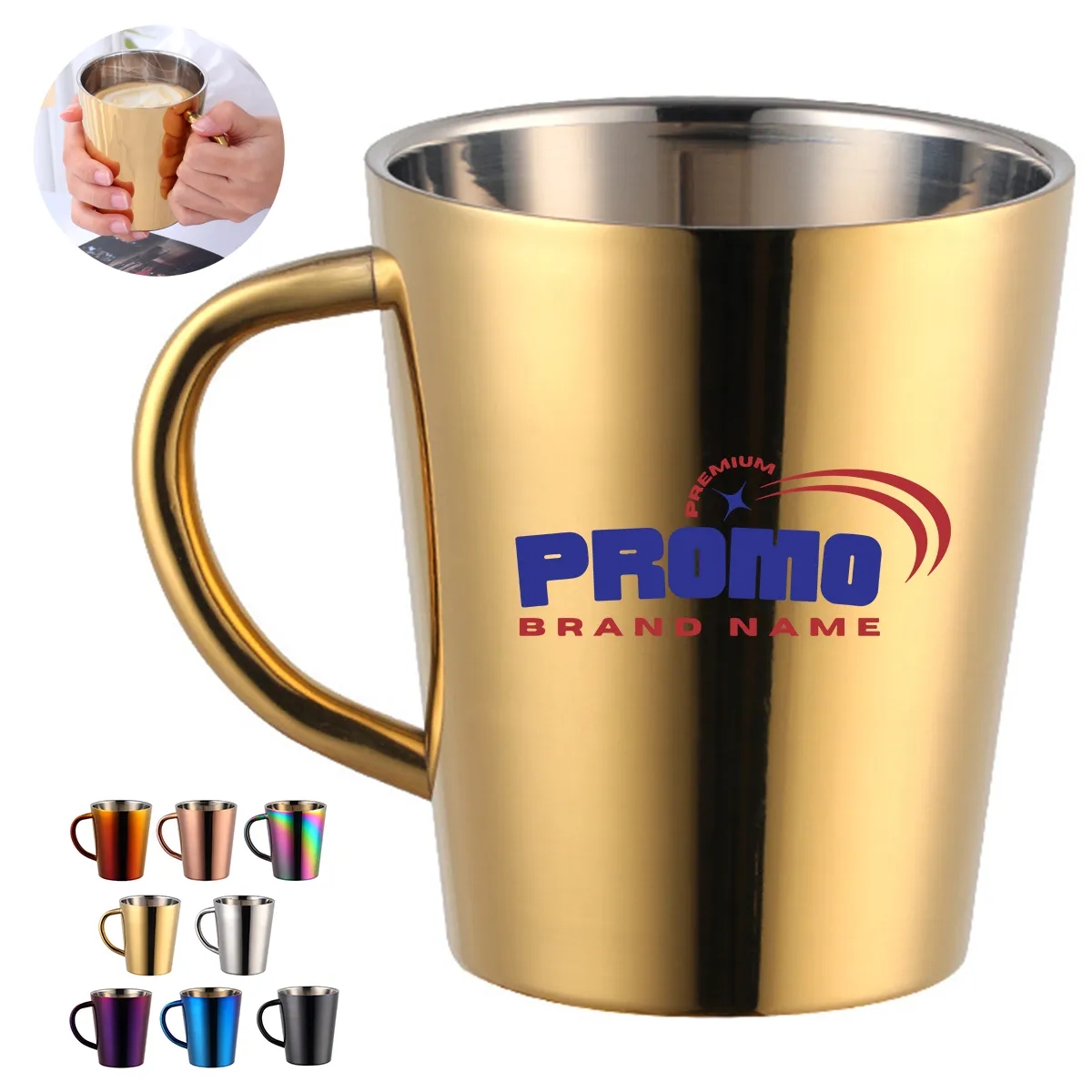 10oz.u-shaped Red Wine Cup Stainless Steel Thermos 1