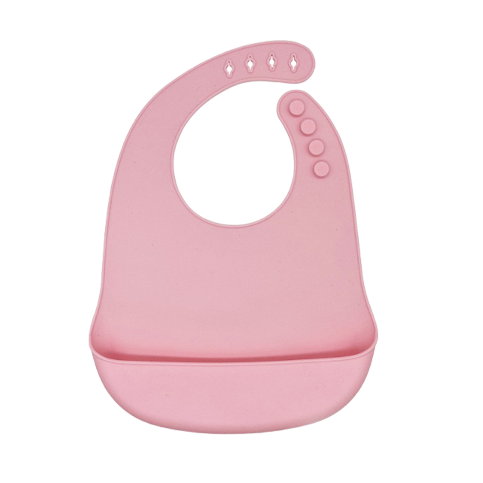 MOQ 50 PCS Safe Adjustable Silicone Toddler Feeding Bib 1
