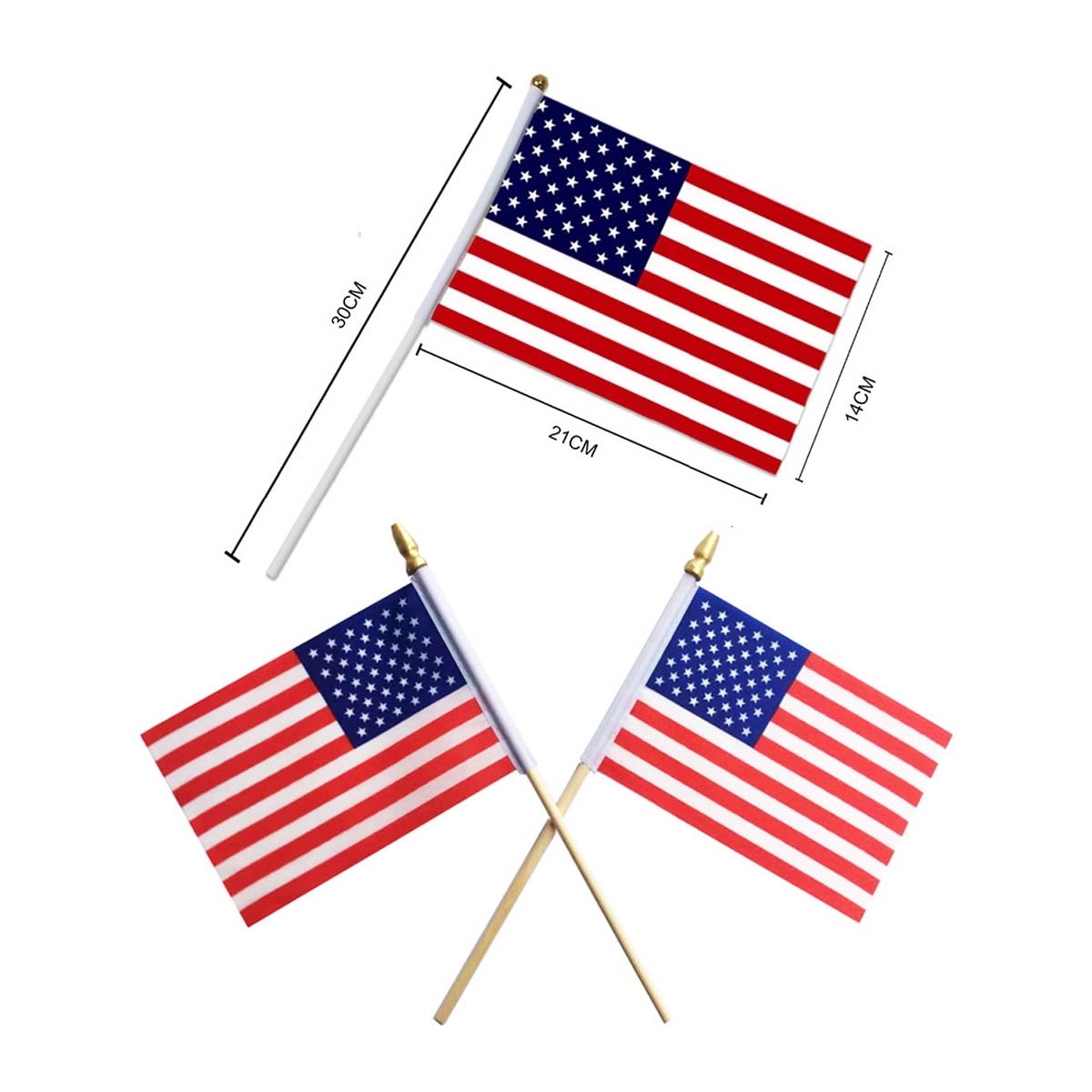 Hand Held American Flags 3