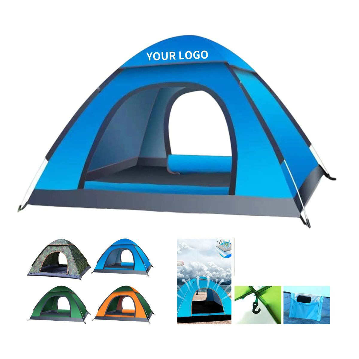 Polyester Easy Setup Camping Tent 6