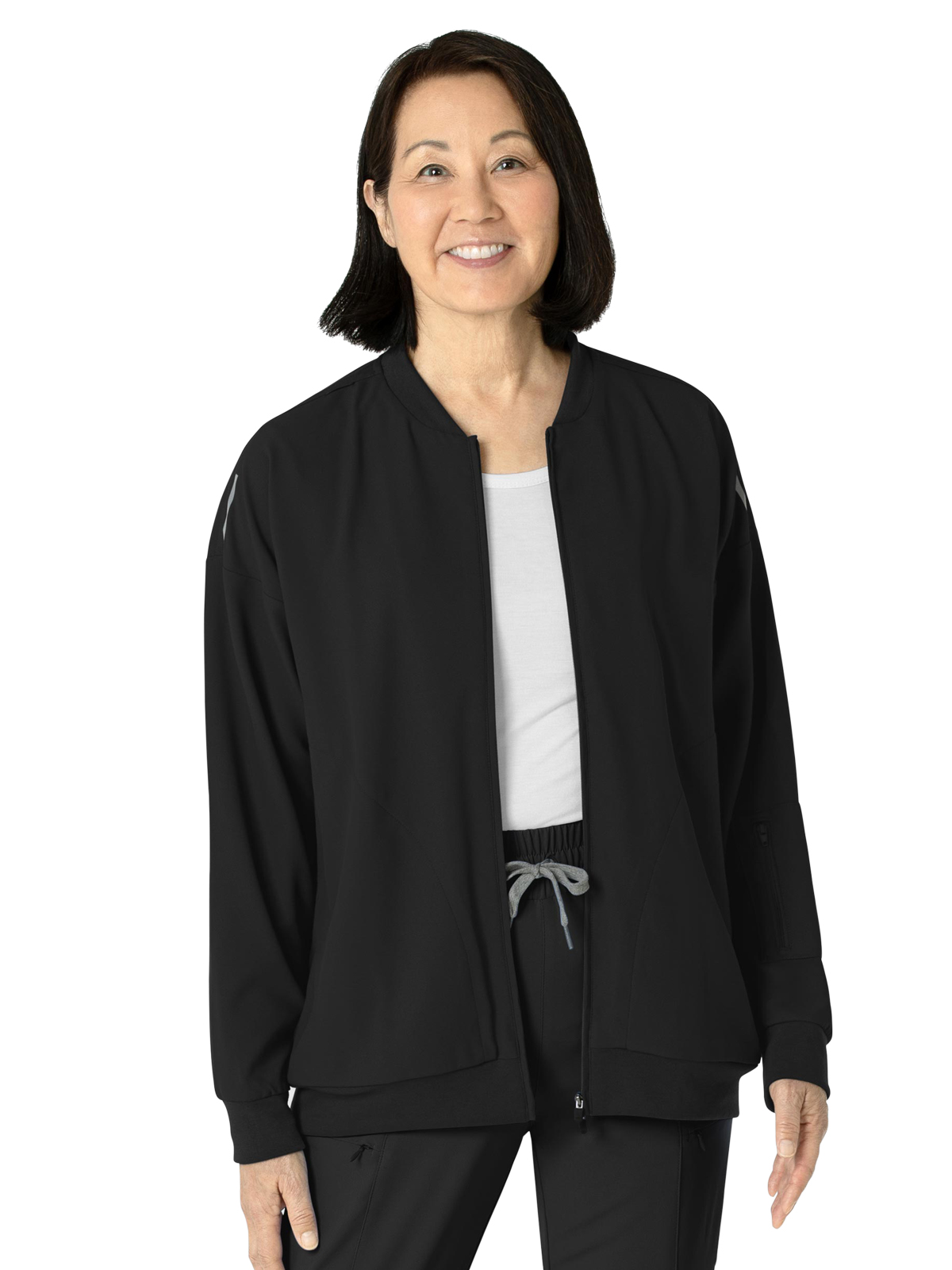 Layers Women's 8-Pocket Bomber Jacket