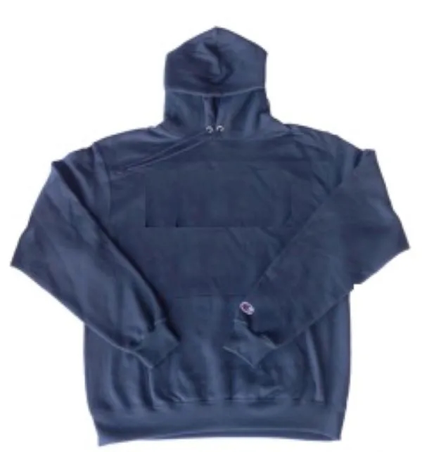 Hoodie: Navy, custom hoodie or sweatshirt with logo imprint 2