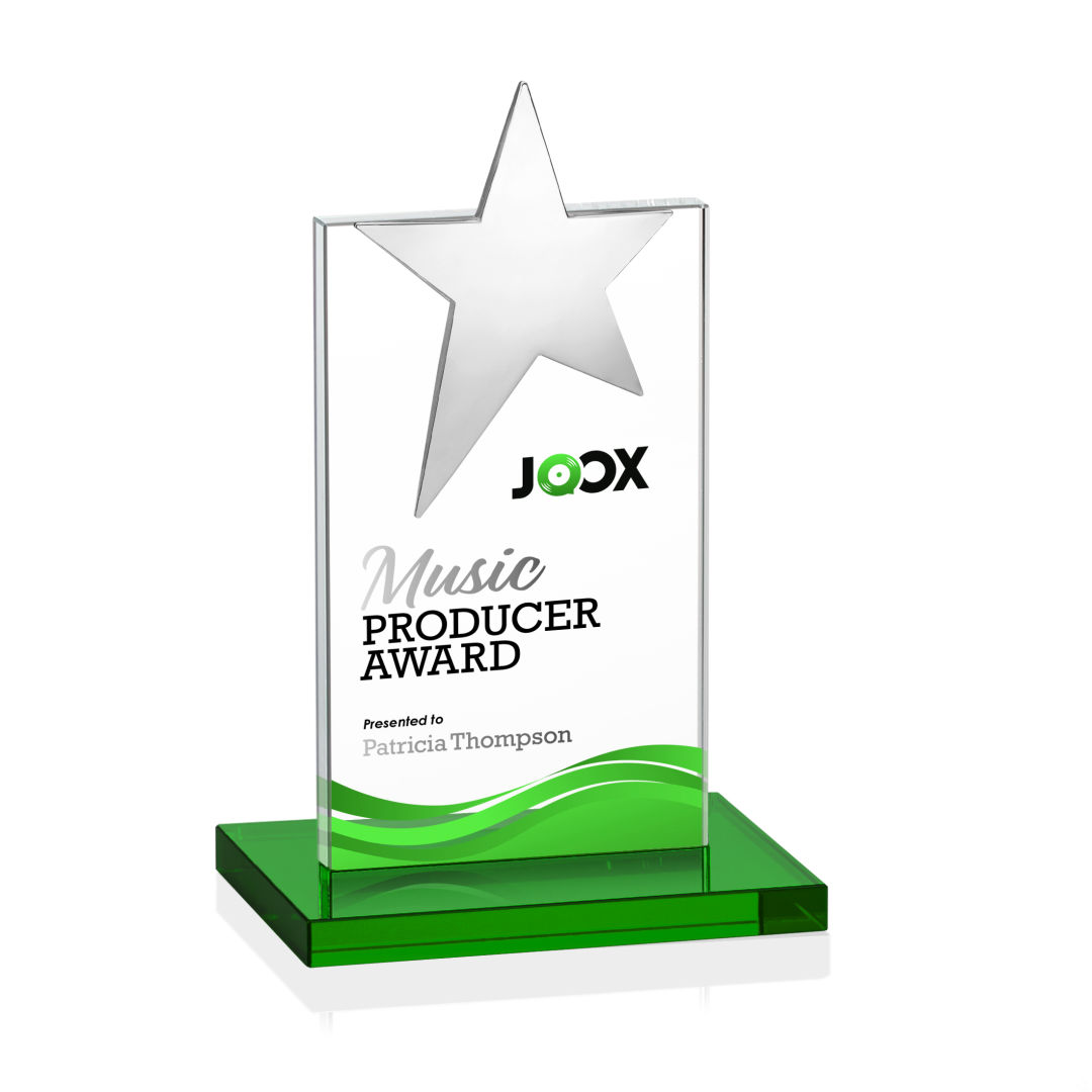 Bryanston Chrome Star VividPrint™ Award - Green 6