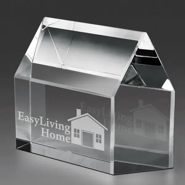 Crystal House Paperweight 4