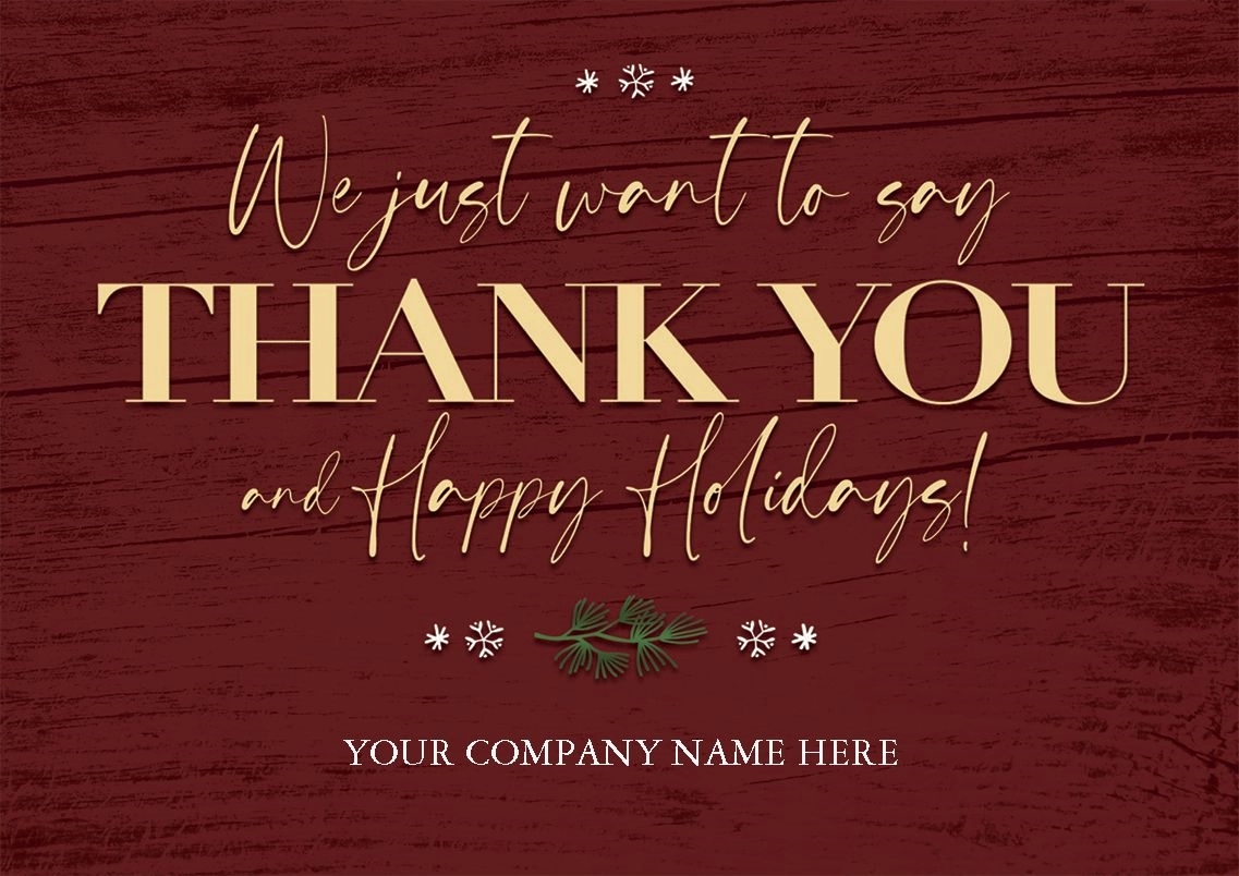 Barnboard Thanks Holiday Cards 2