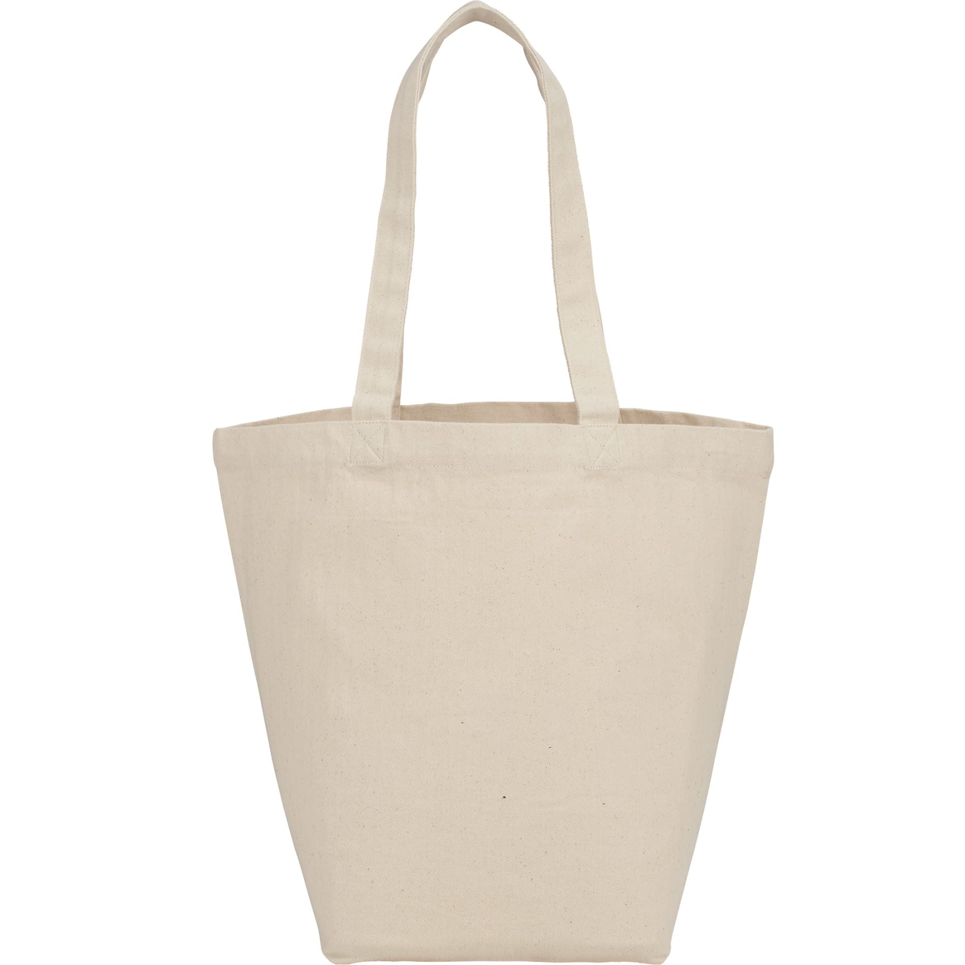 Herringbone 7oz Cotton Canvas Grocery Tote 17