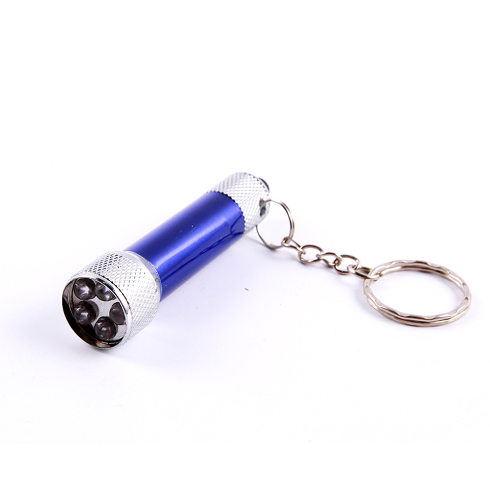 Mini three-light LED flashlight electric torch key ring 4