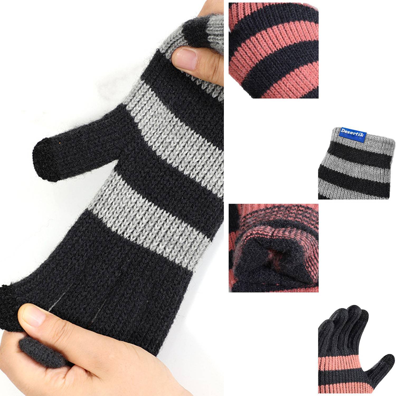 Winter warm sports touch screen gloves for men 4