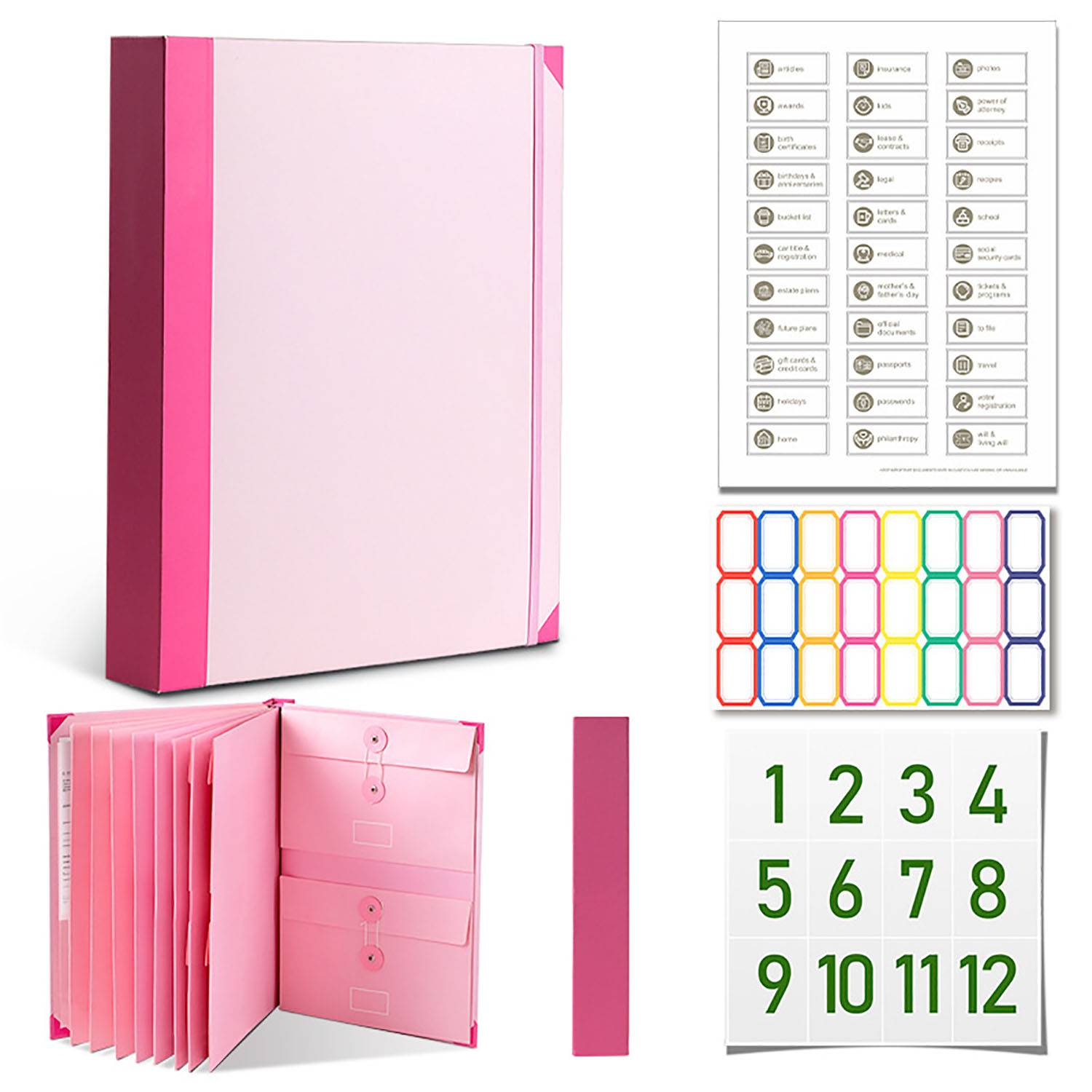 Elegant Accordion Style Fold Out File Holder 7