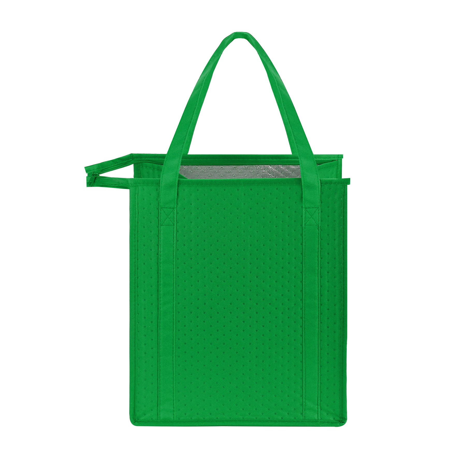 Non Woven Aluminum Foil Zipper Insulation Bag (13'' L x 15'' W x 10'' H) 7