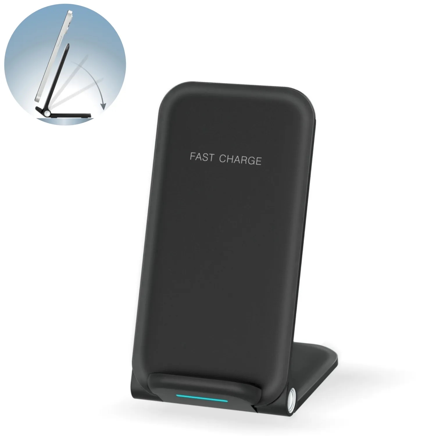 Basic Foldable 15W Wireless Charger Phone Stand 4
