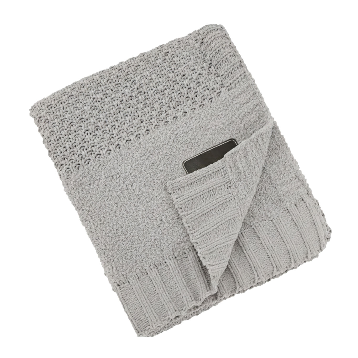 Crochet Knit Blanket, 50x60, with Lasered logo patch, NO SETUP CHARGE 18