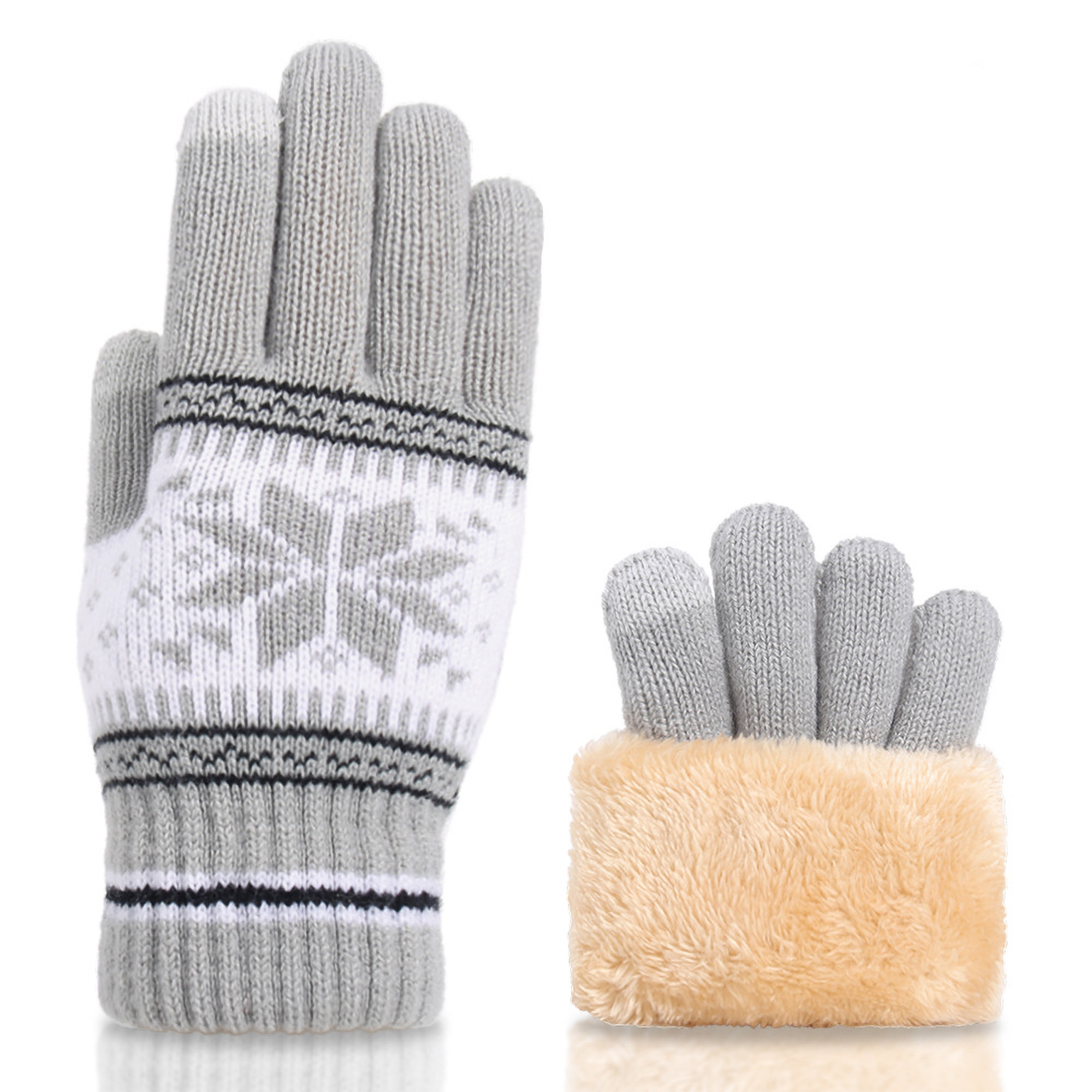 Winter Touch Screen Gloves Snow Knit Christmas Gifts 4